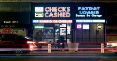 Personal loans concept with money and calculator